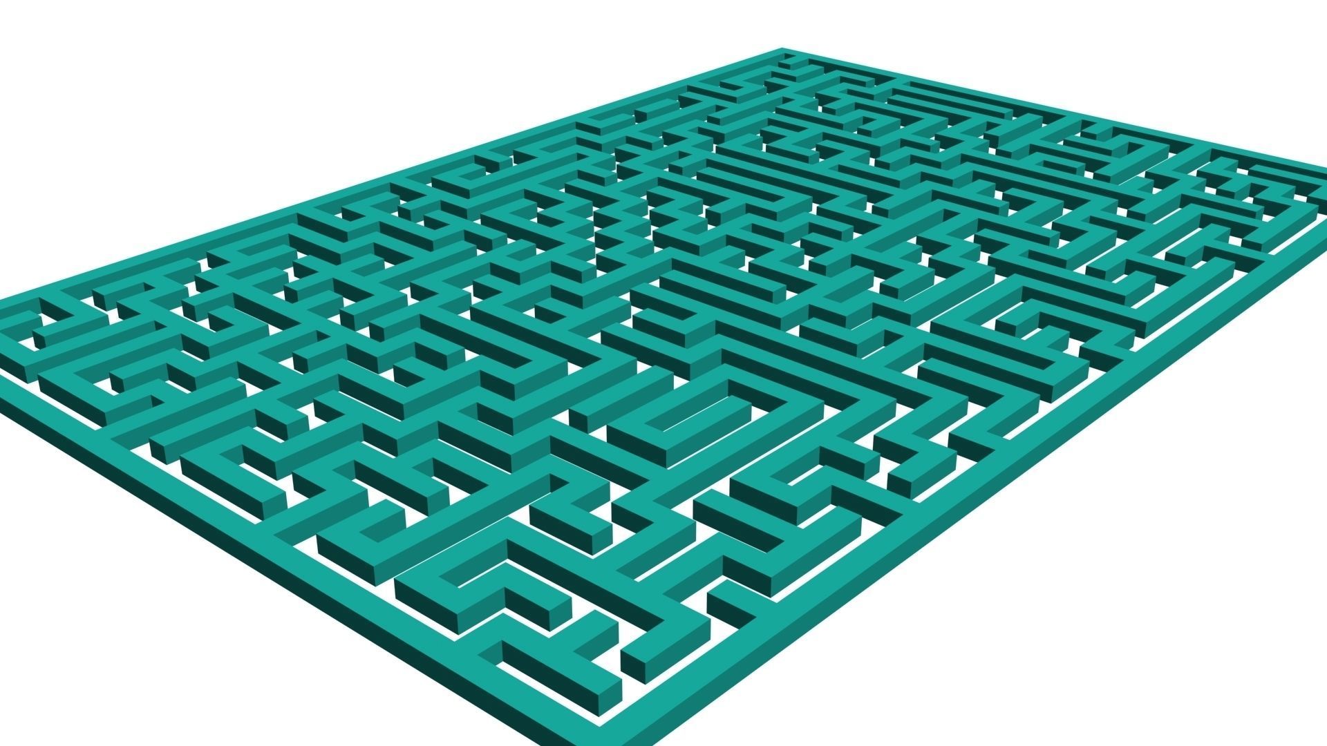 3D Maze model for game and animations Low-poly 3D model_1