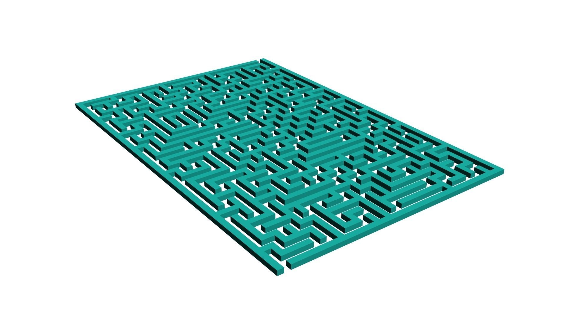 3D Maze model for game and animations Low-poly 3D model_5