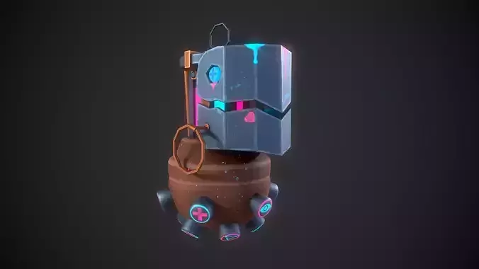 Jinx Granade Low-Poly 3D Model