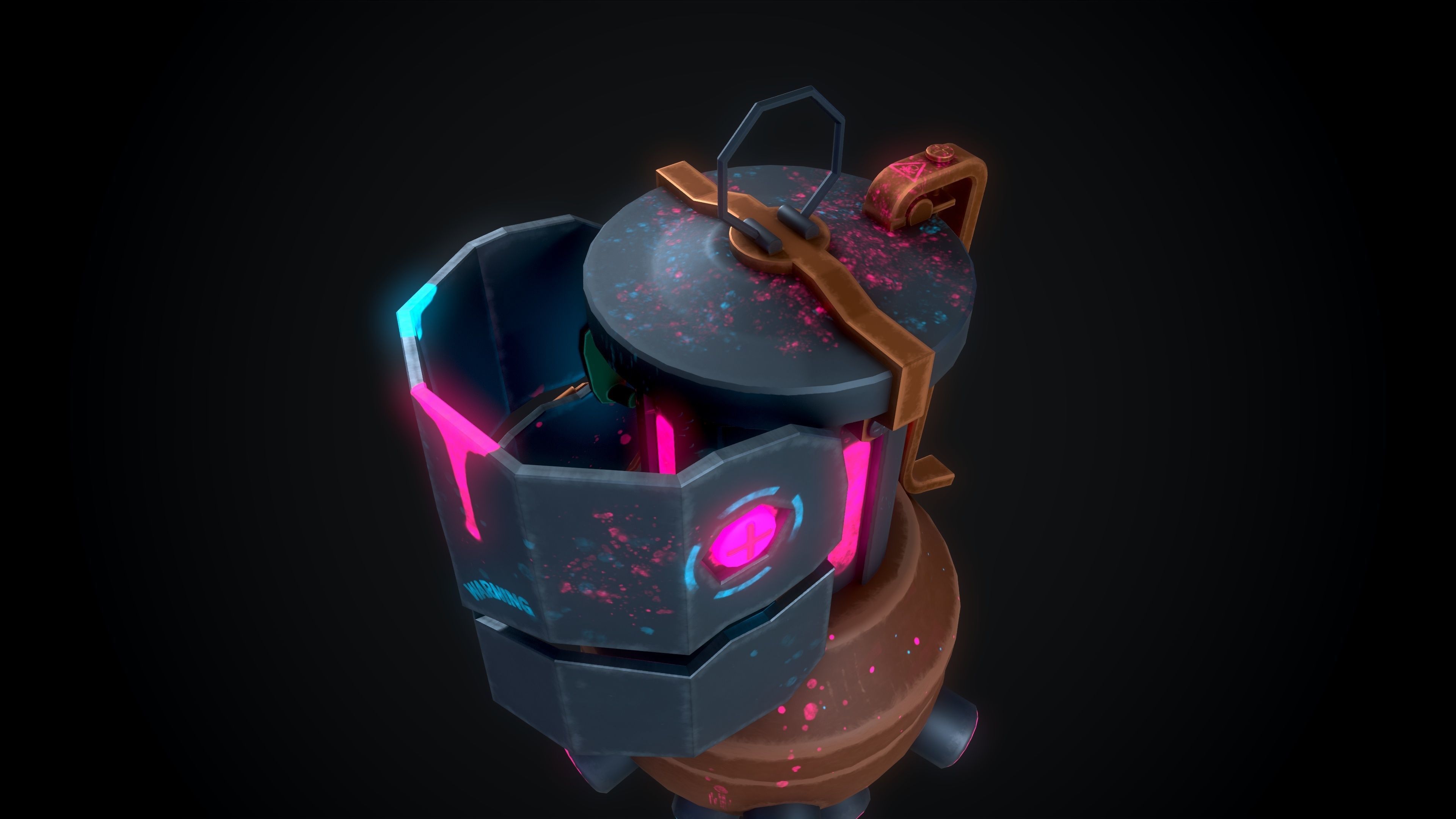 Jinx Granade Low-Poly 3D Model Free low-poly 3D model_5
