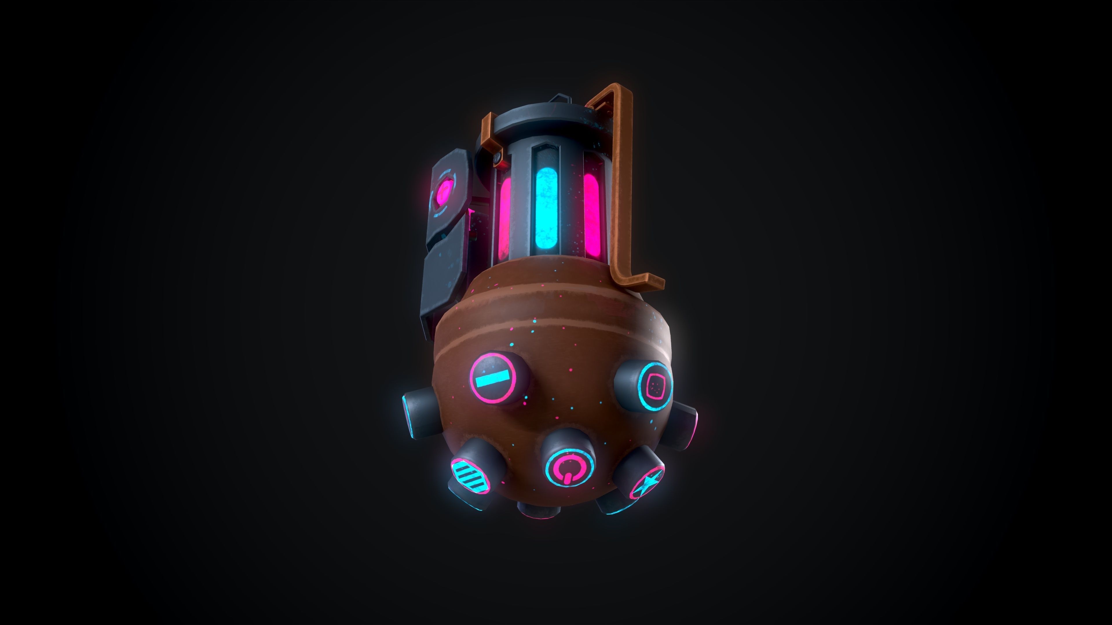 Jinx Granade Low-Poly 3D Model Free low-poly 3D model_4