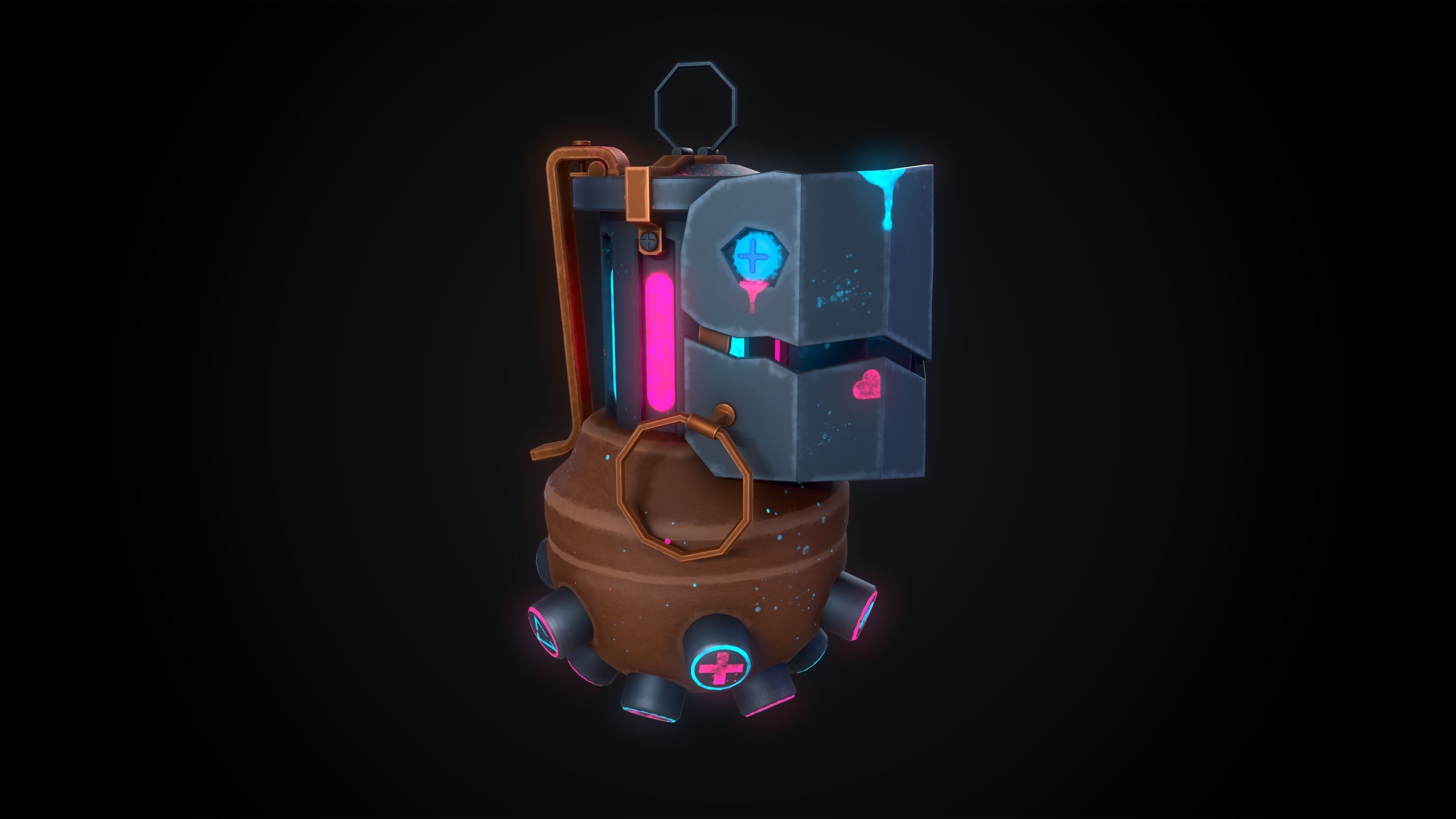 Jinx Granade Low-Poly 3D Model Free low-poly 3D model_3