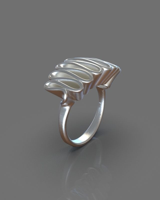 Folded ring 3D print model_4
