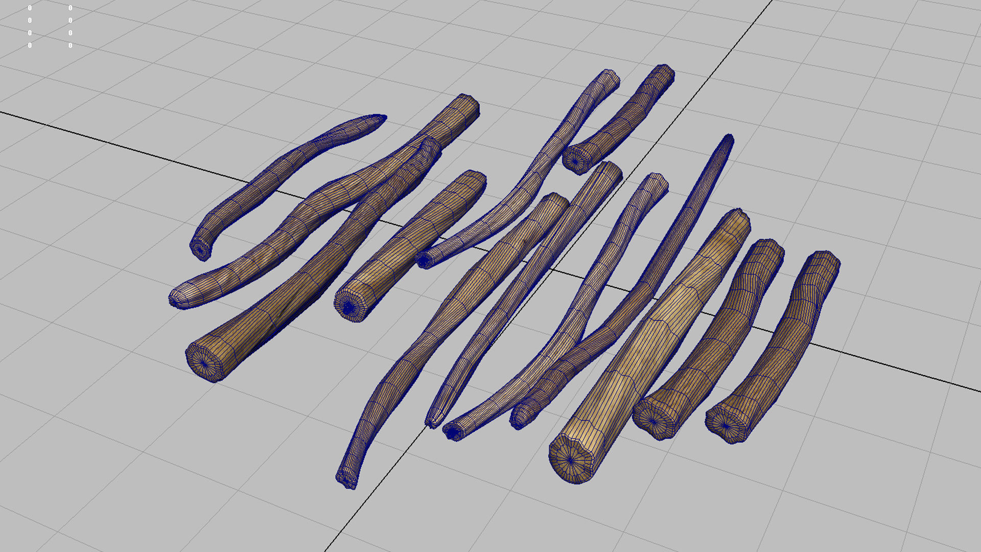 Shatavari Root Asparagus racemosus  3D model_5