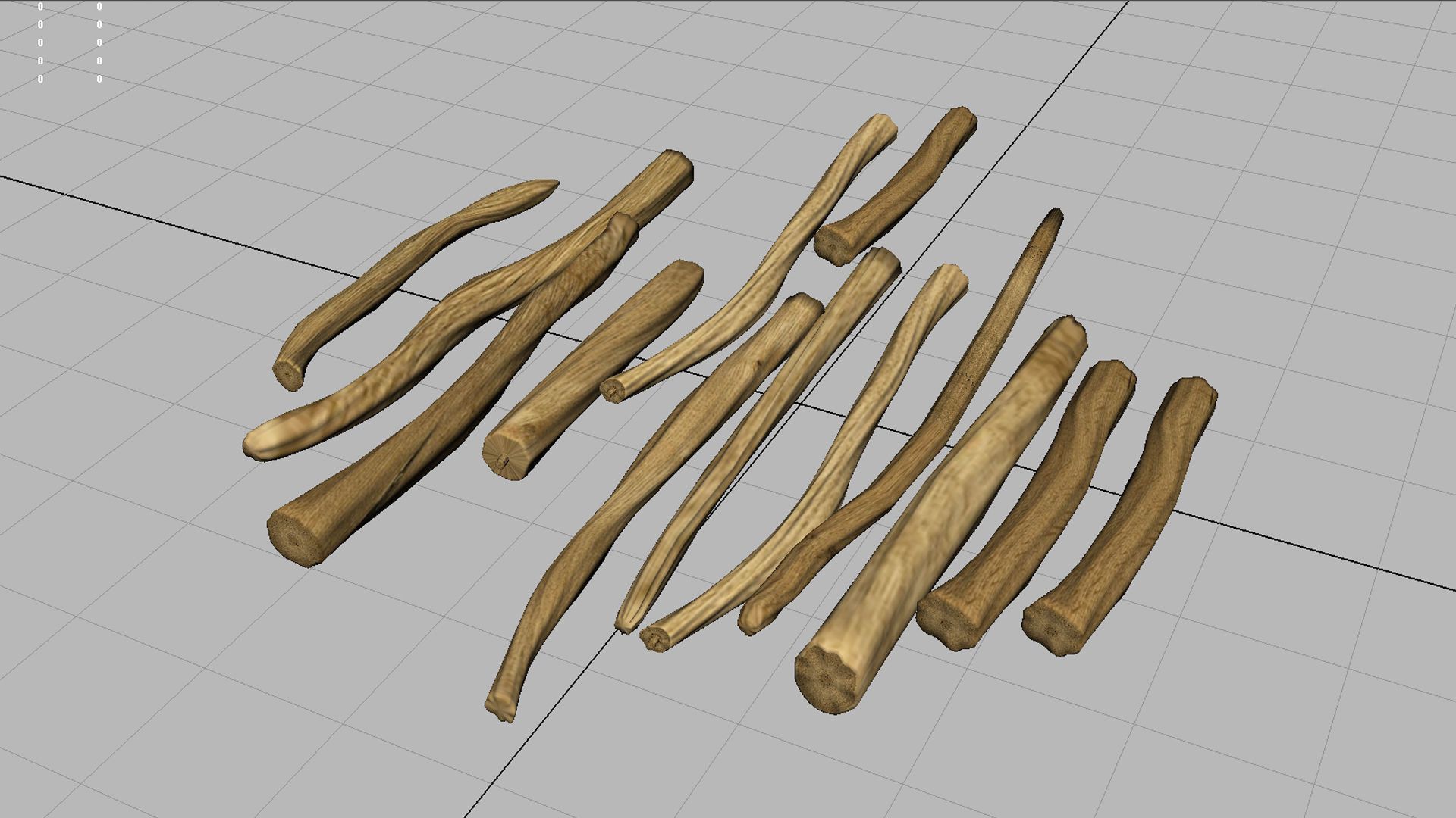 Shatavari Root Asparagus racemosus  3D model_7