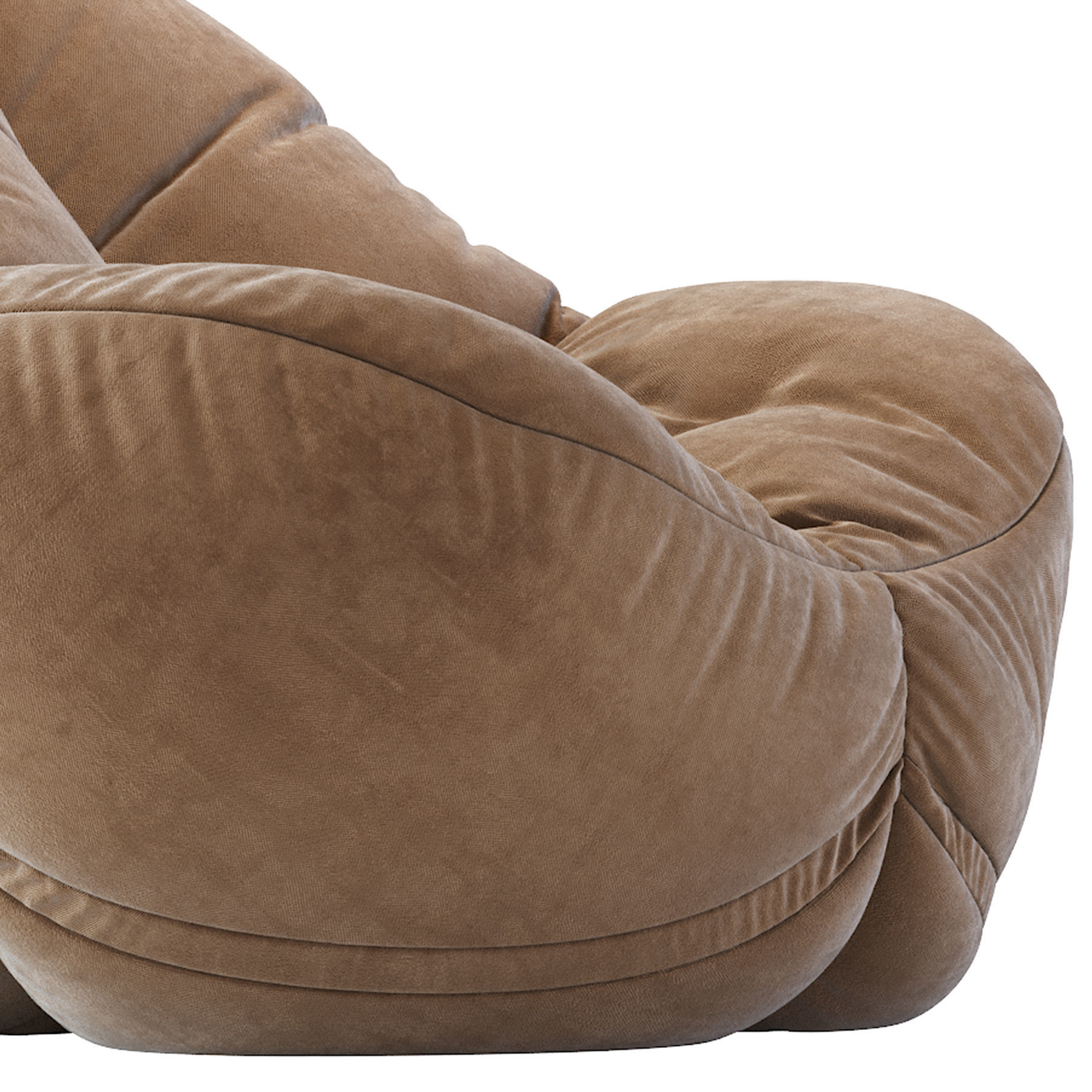 Cloth Bean Bag Chair 3D model CGTrader