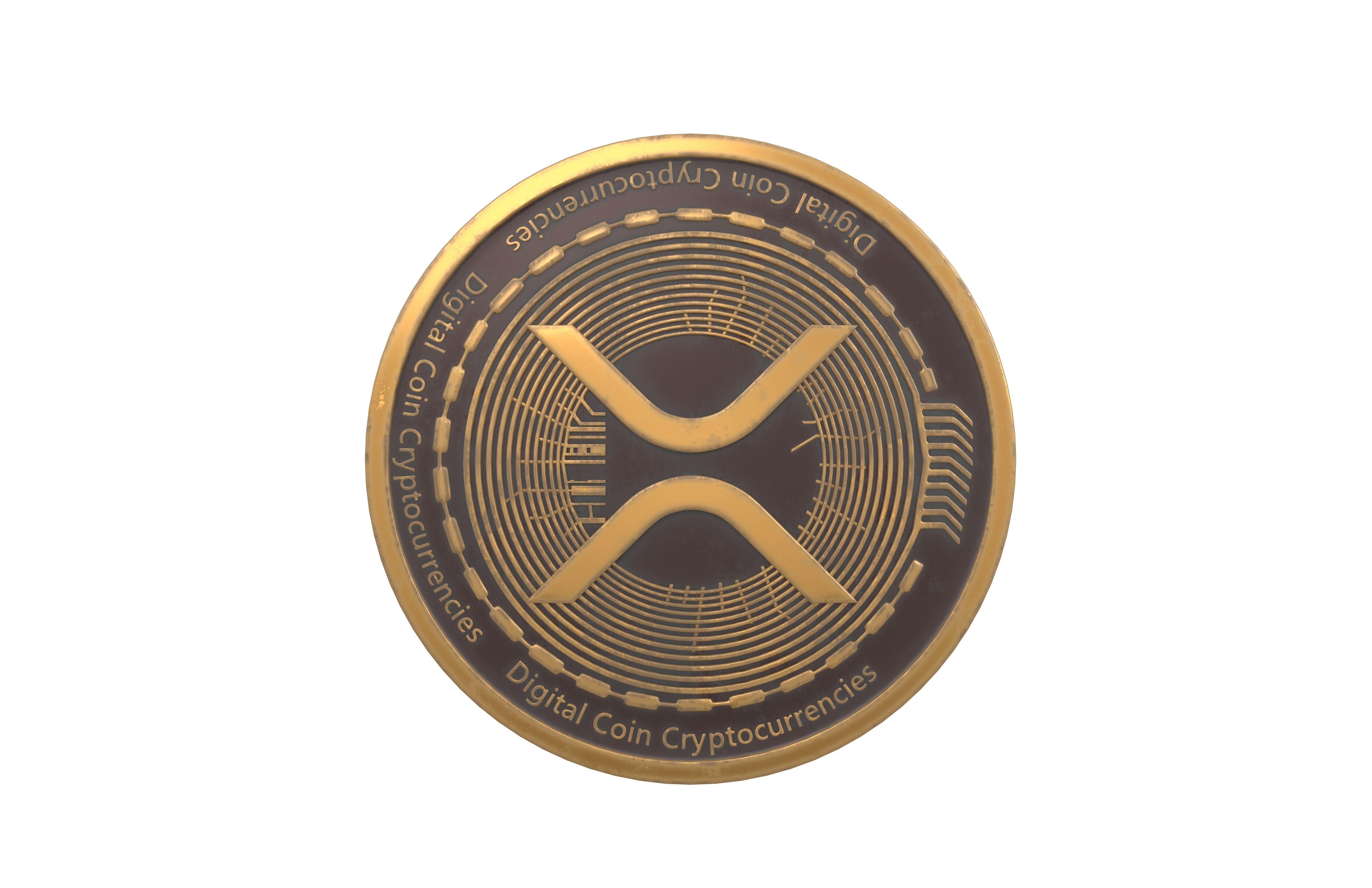 XRP Coin v2 002 3D model_2