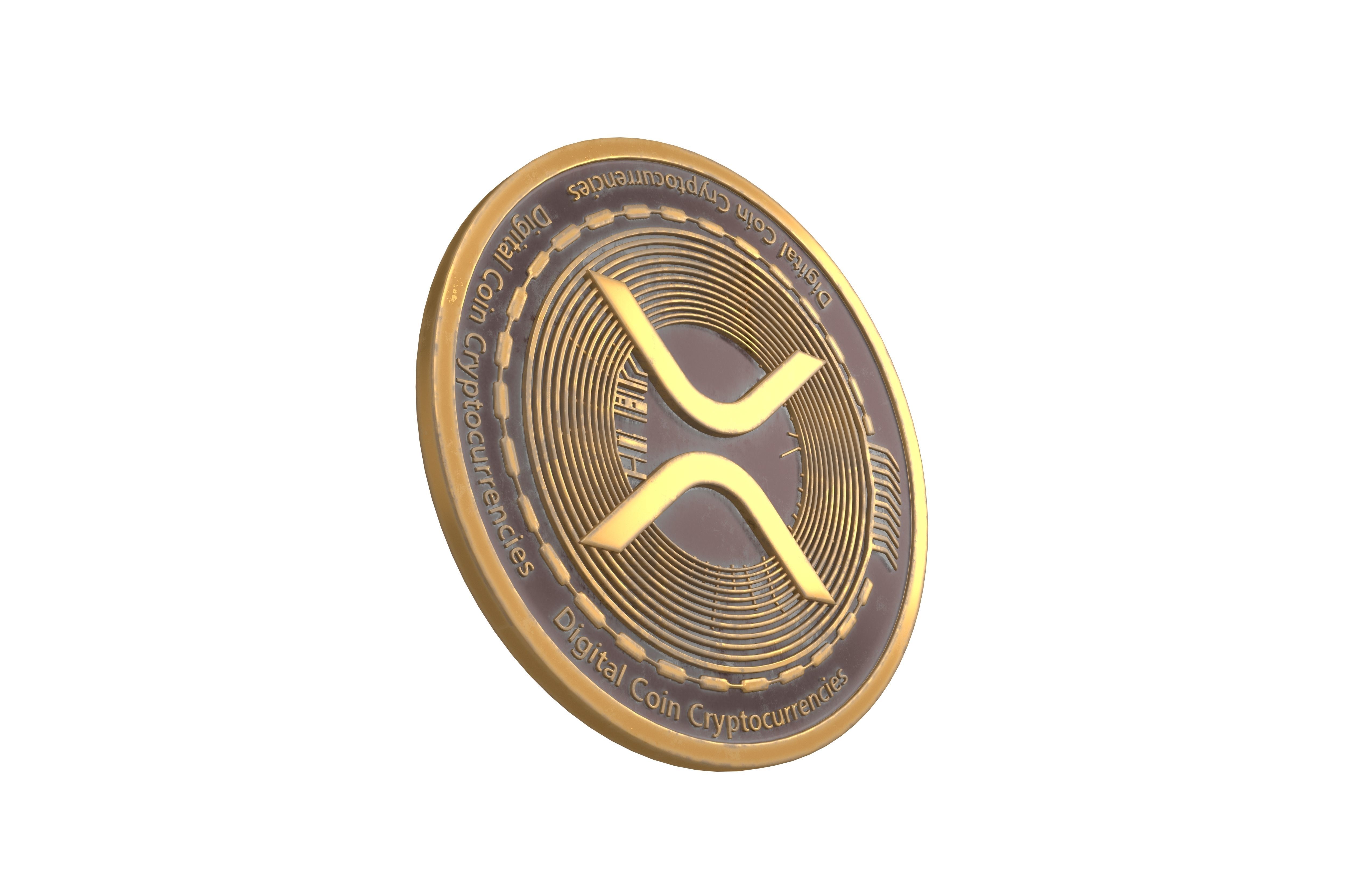 XRP Coin v2 002 3D model_1