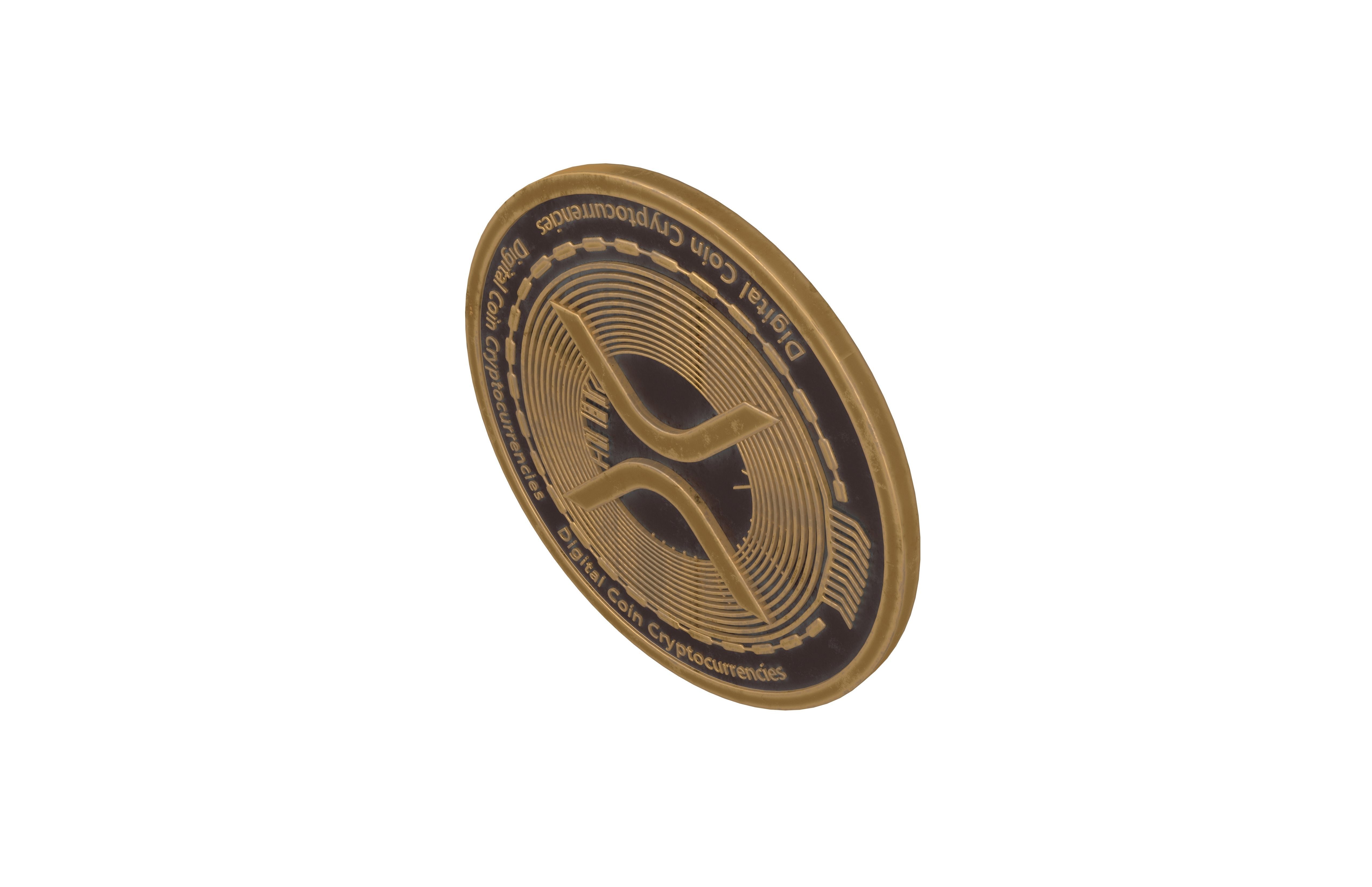 XRP Coin v2 002 3D model_3