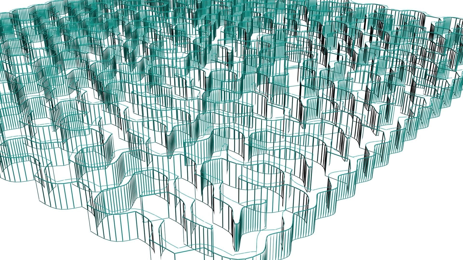 3D maze model for game and animations Low-poly 3D model_7