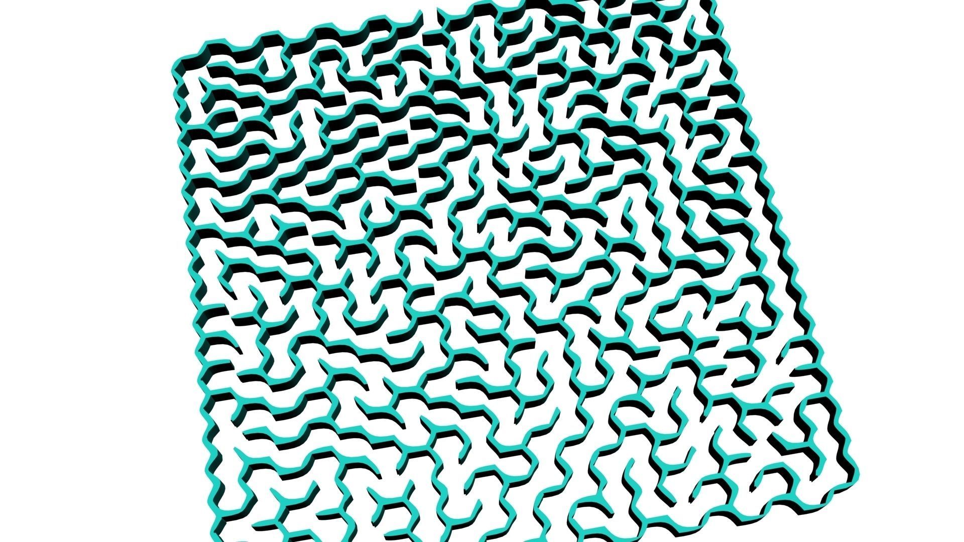 3D maze model for game and animations Low-poly 3D model_2