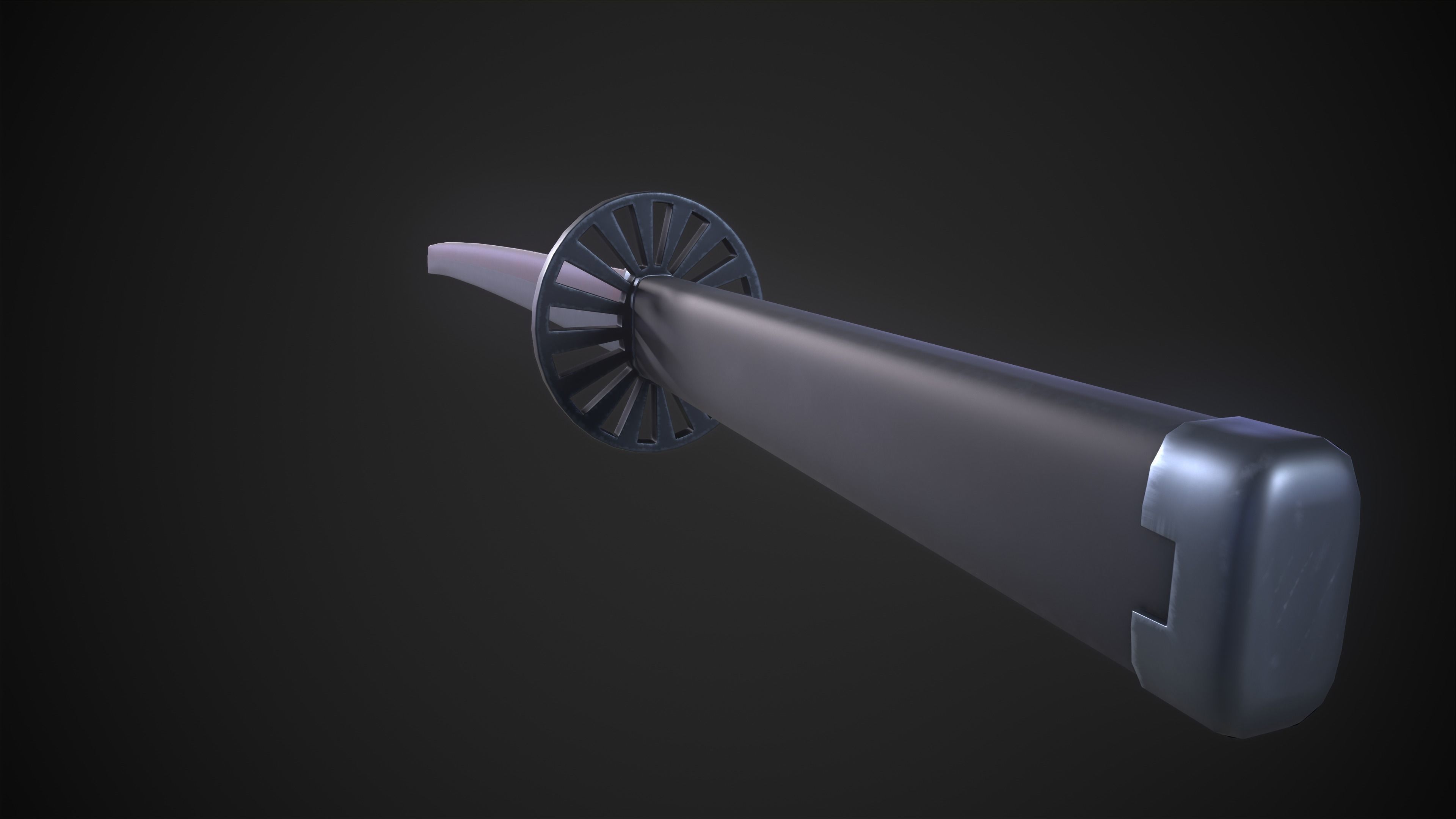 Tanjiro Sword Low-Poly 3D Model Free low-poly 3D model_2