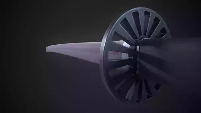 Tanjiro Sword Low-Poly 3D Model