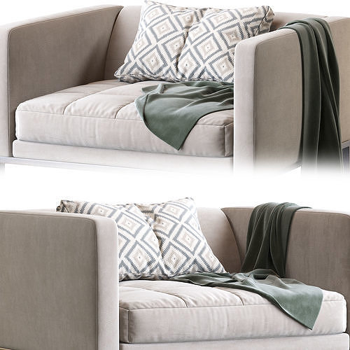 Simpliciter Armchair 3D model 4