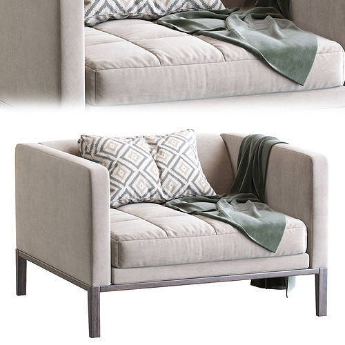 Simpliciter Armchair 3D model 2