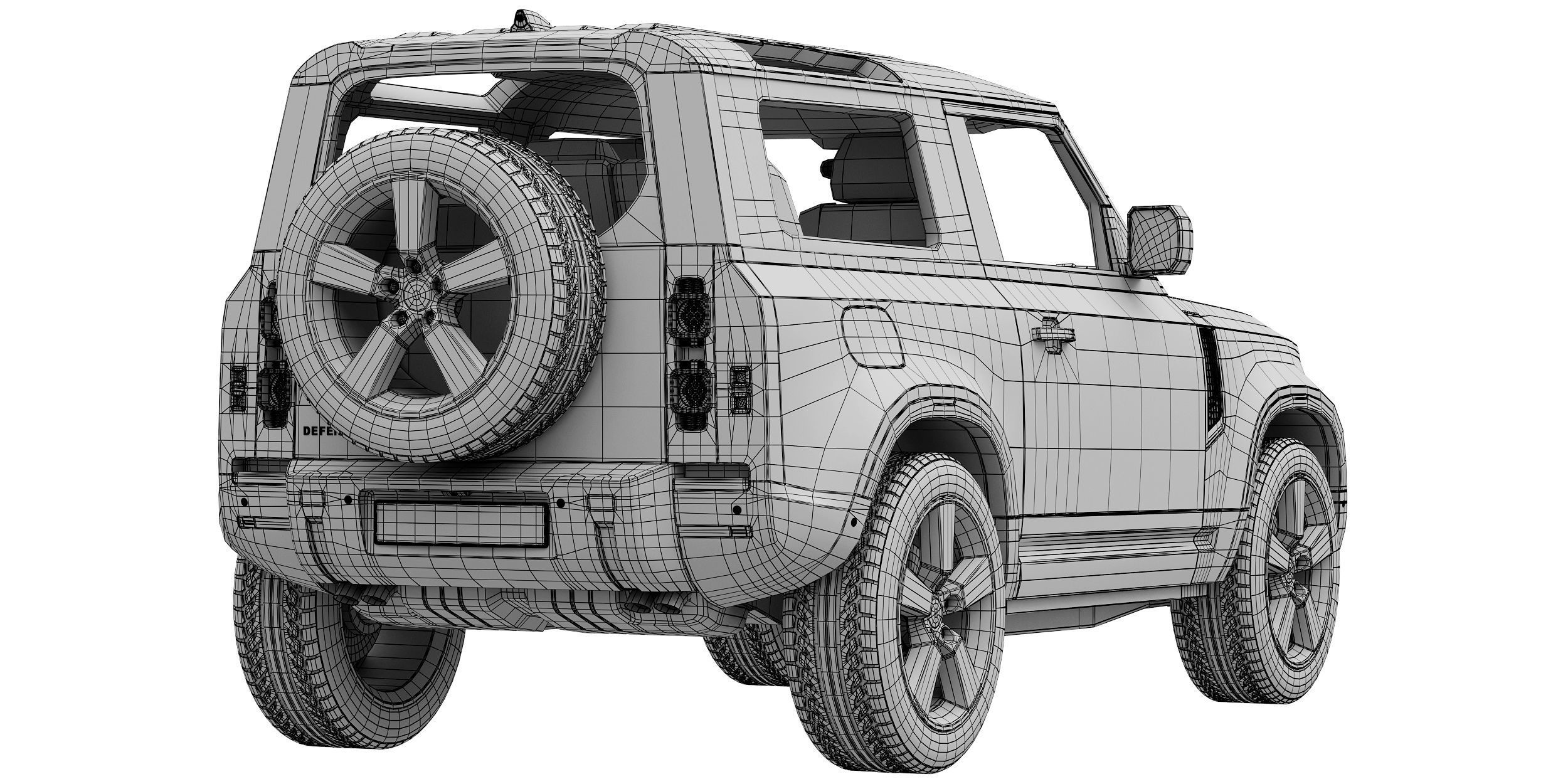 Land Rover Defender 90 V8 2022 3D model_16