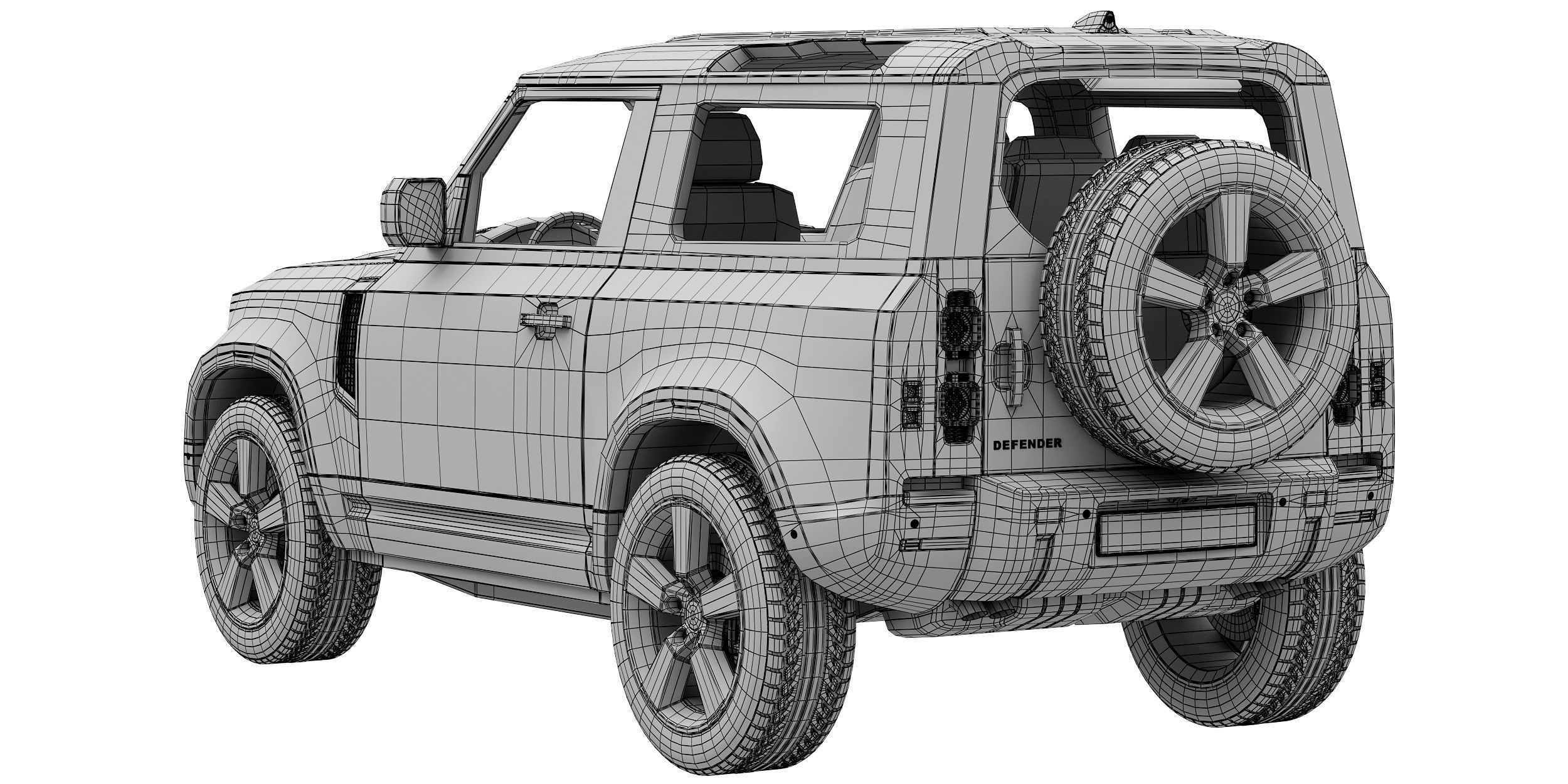 Land Rover Defender 90 V8 2022 3D model_15