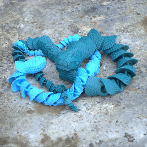 PRINT IN PLACE ARTICULATED SNAKE 3D print model