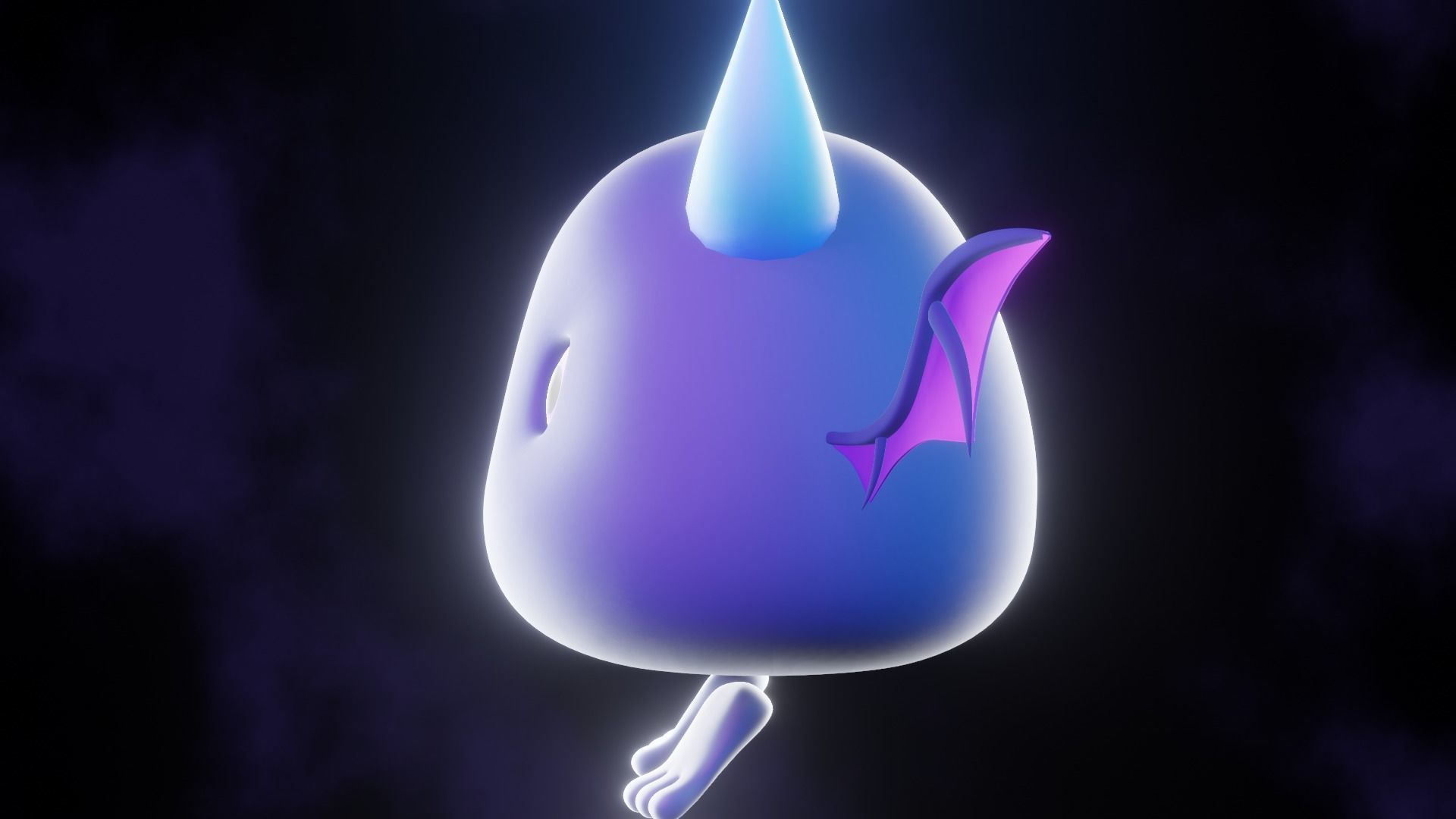 Cartoon Bat - Fully Rigged Low-poly 3D model_11