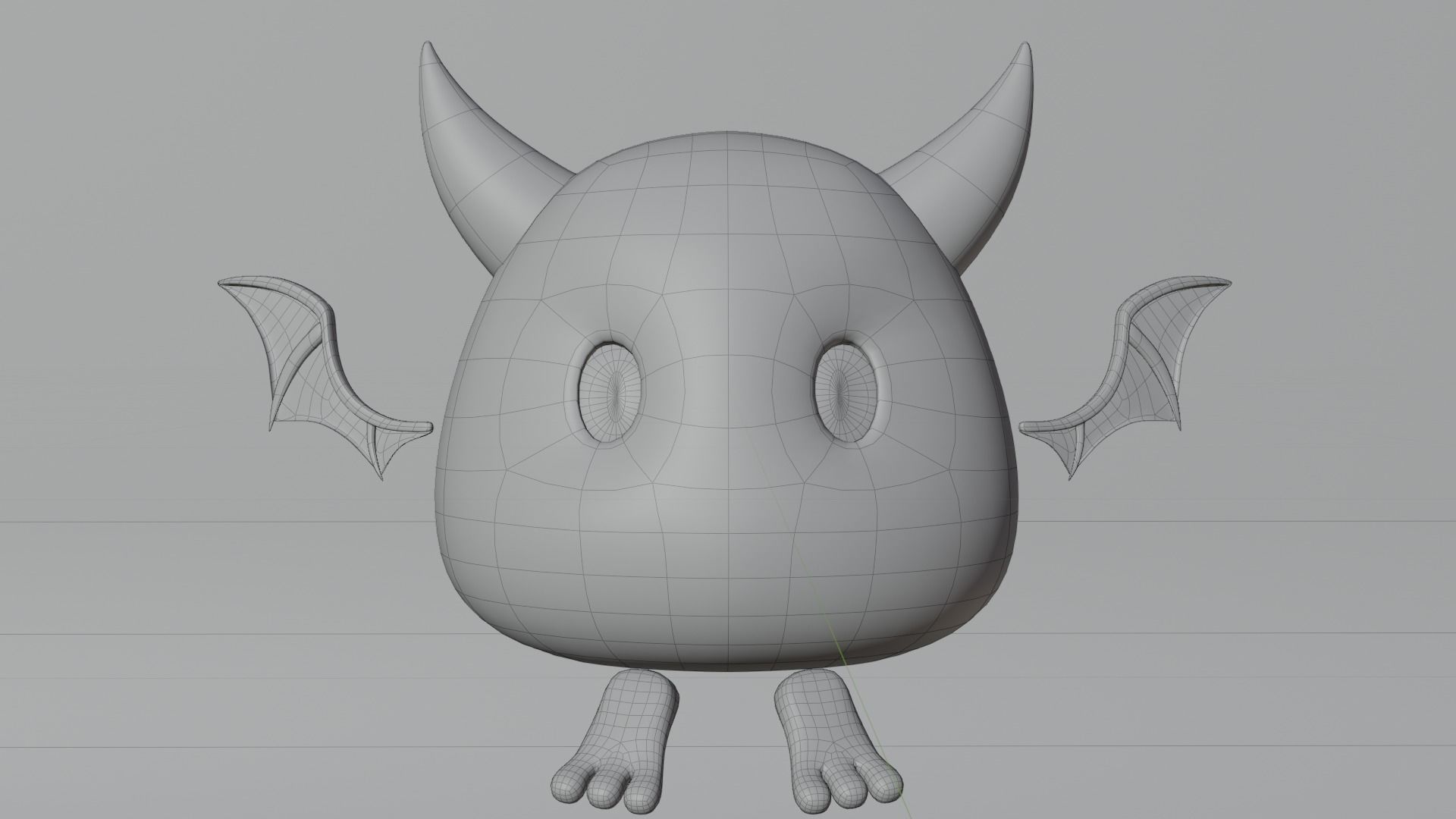 Cartoon Bat - Fully Rigged Low-poly 3D model_25