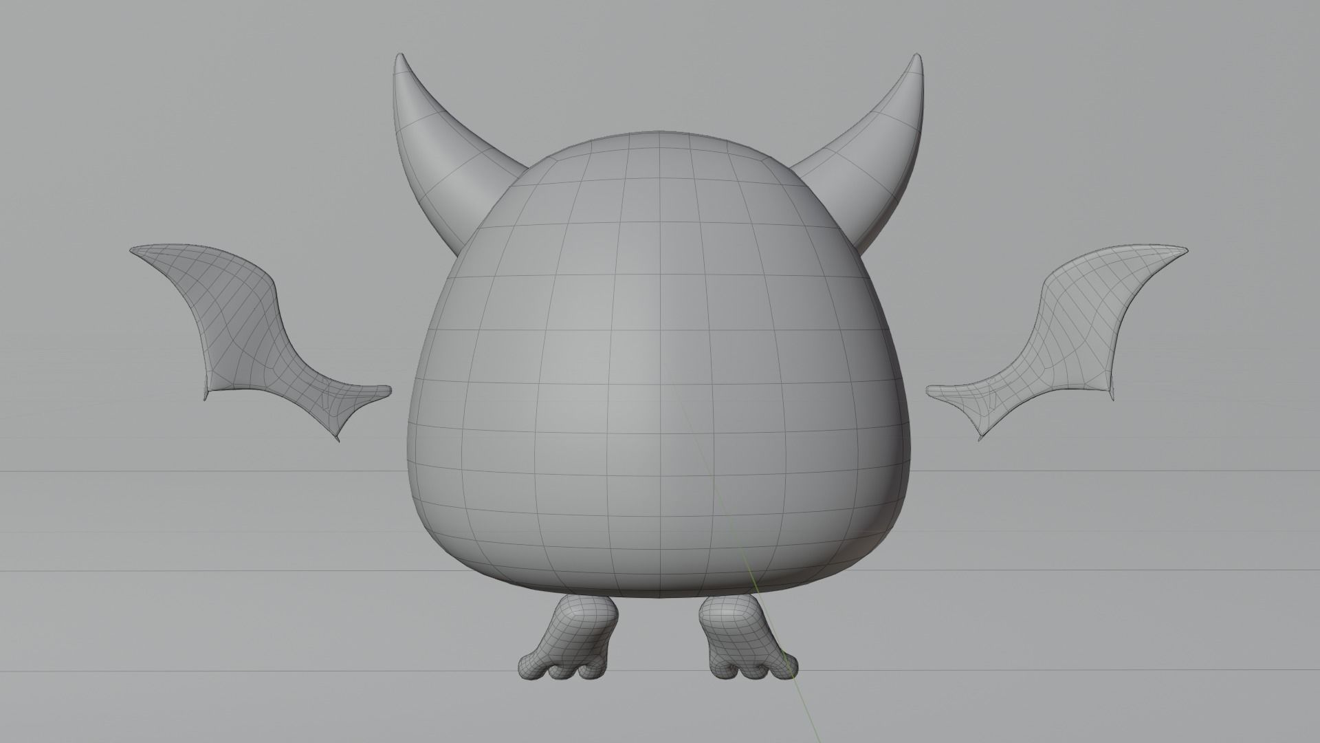 Cartoon Bat - Fully Rigged Low-poly 3D model_27