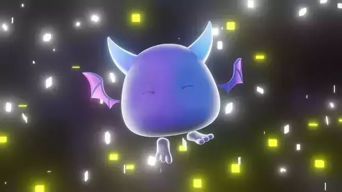 Cartoon Bat - Fully Rigged Low-poly 3D model Cartoon Bat - Fully Rigged Low-poly 3D model