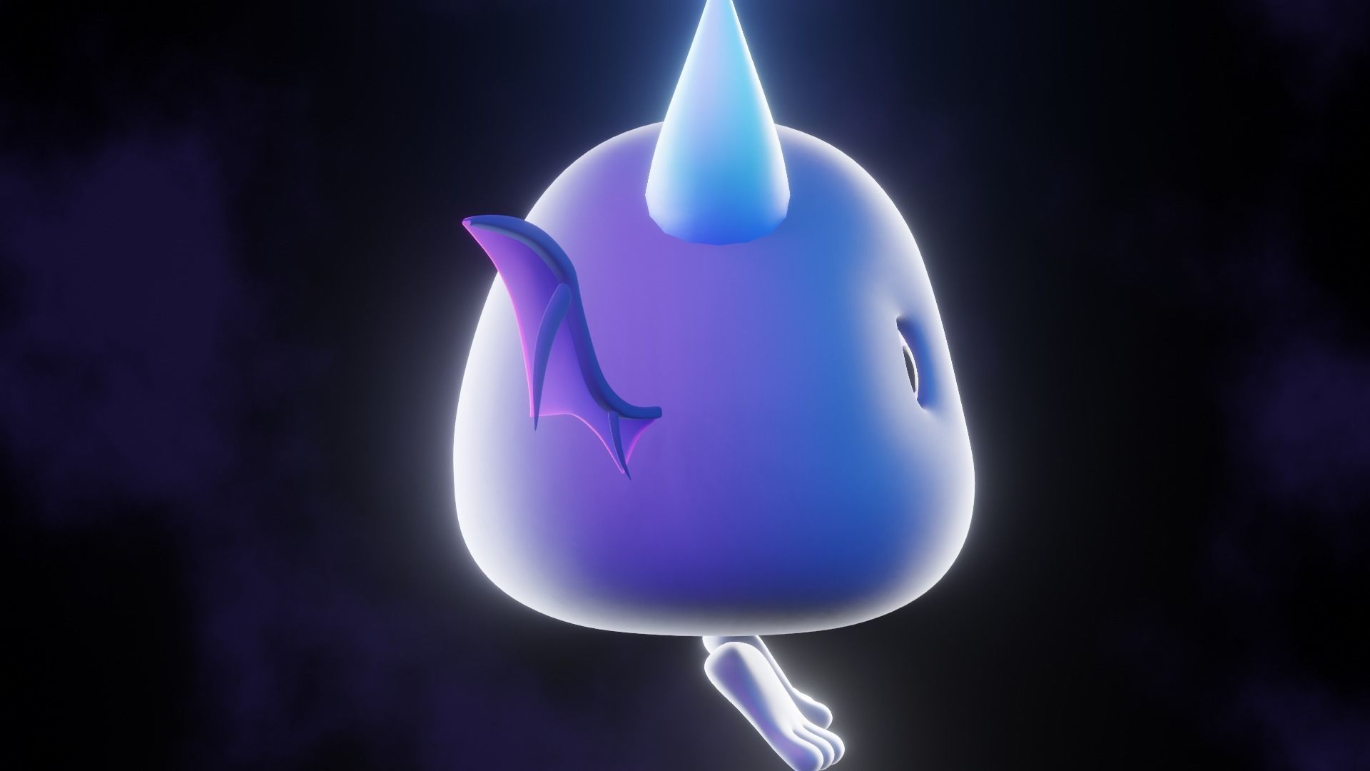 Cartoon Bat - Fully Rigged Low-poly 3D model_13