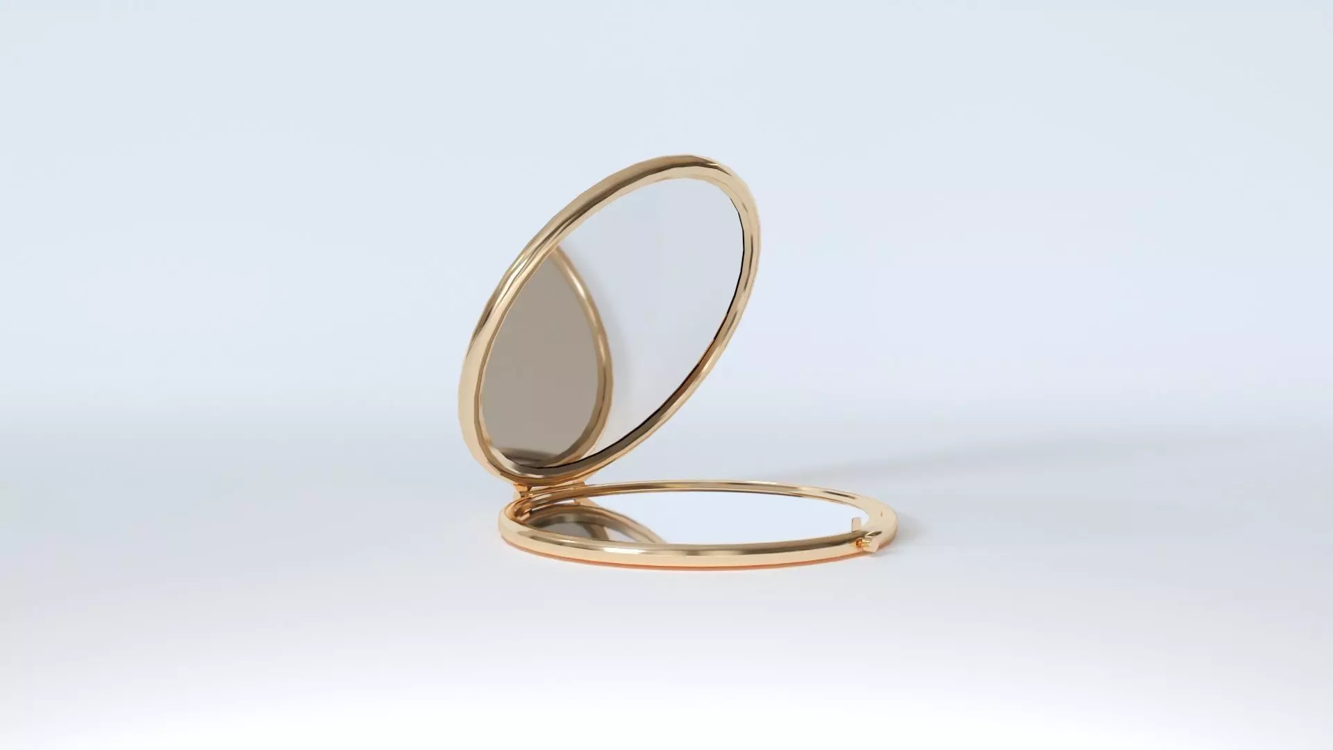 Golden Mirror Pocket Model 3D model_0