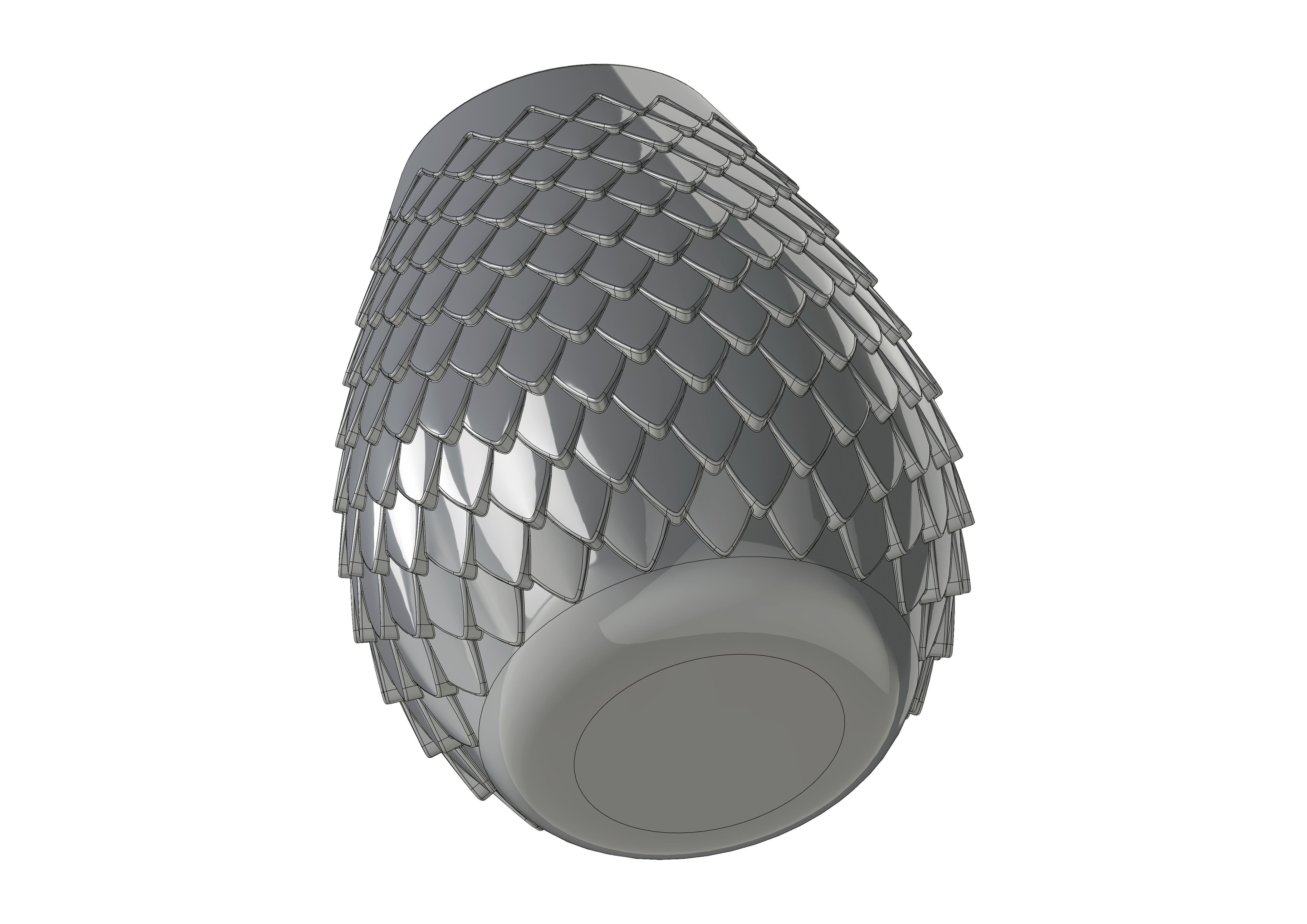 f bottle vase 3D print model_5