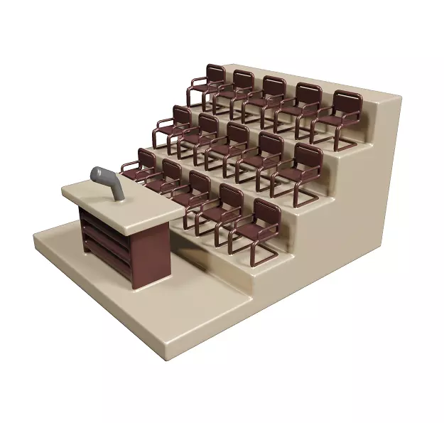 Fabulous Classroom 3D model_0