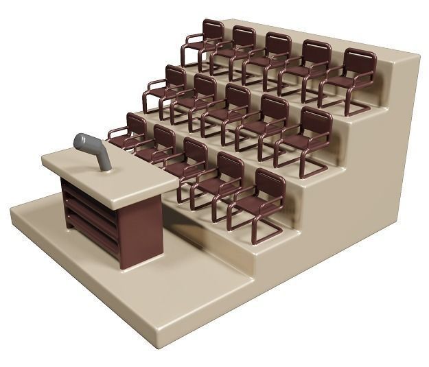 Fabulous Classroom 3D model_1