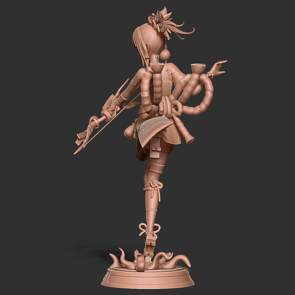 Yoimiya - Genshin Impact Fanart 3D print model_9