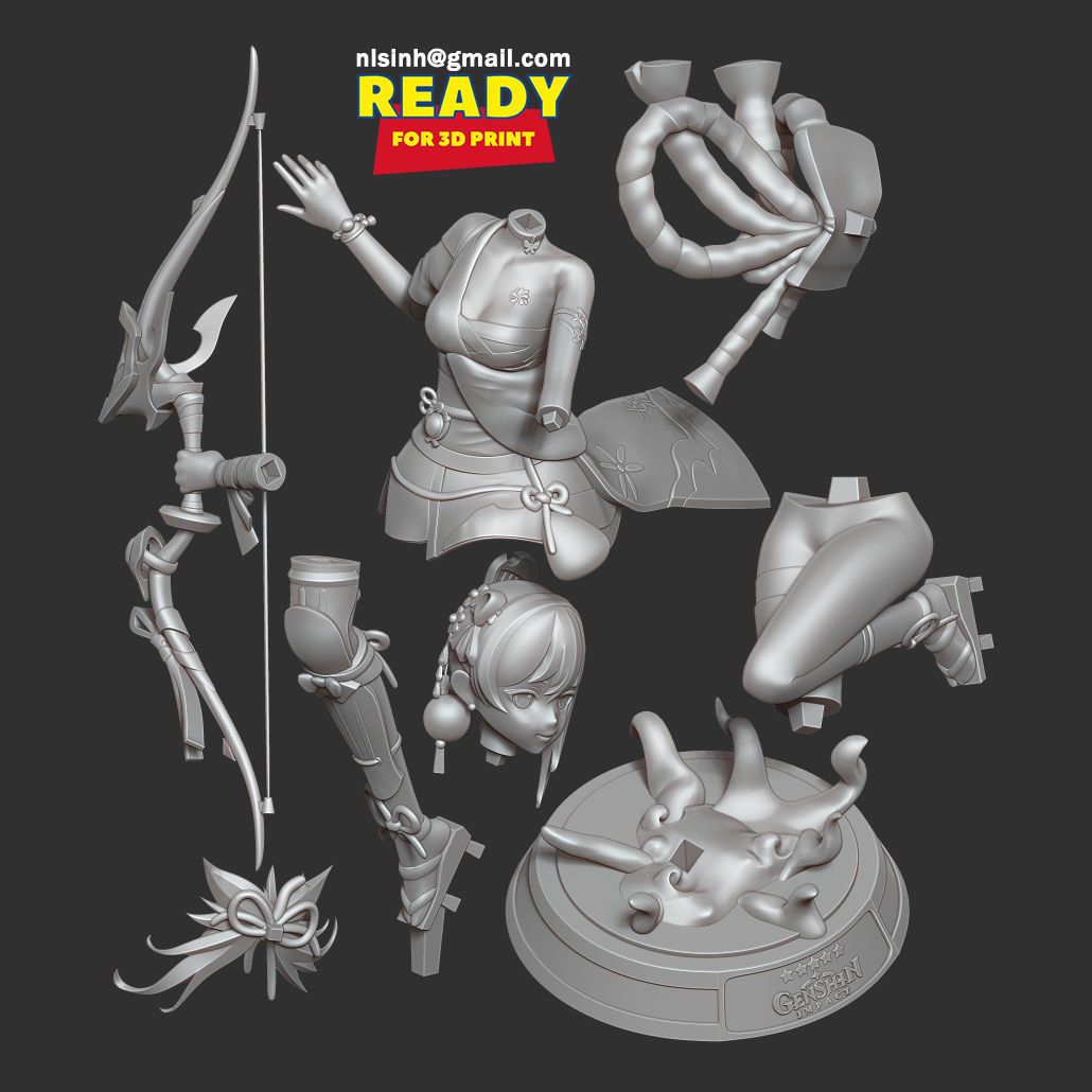 Yoimiya - Genshin Impact Fanart 3D print model_2