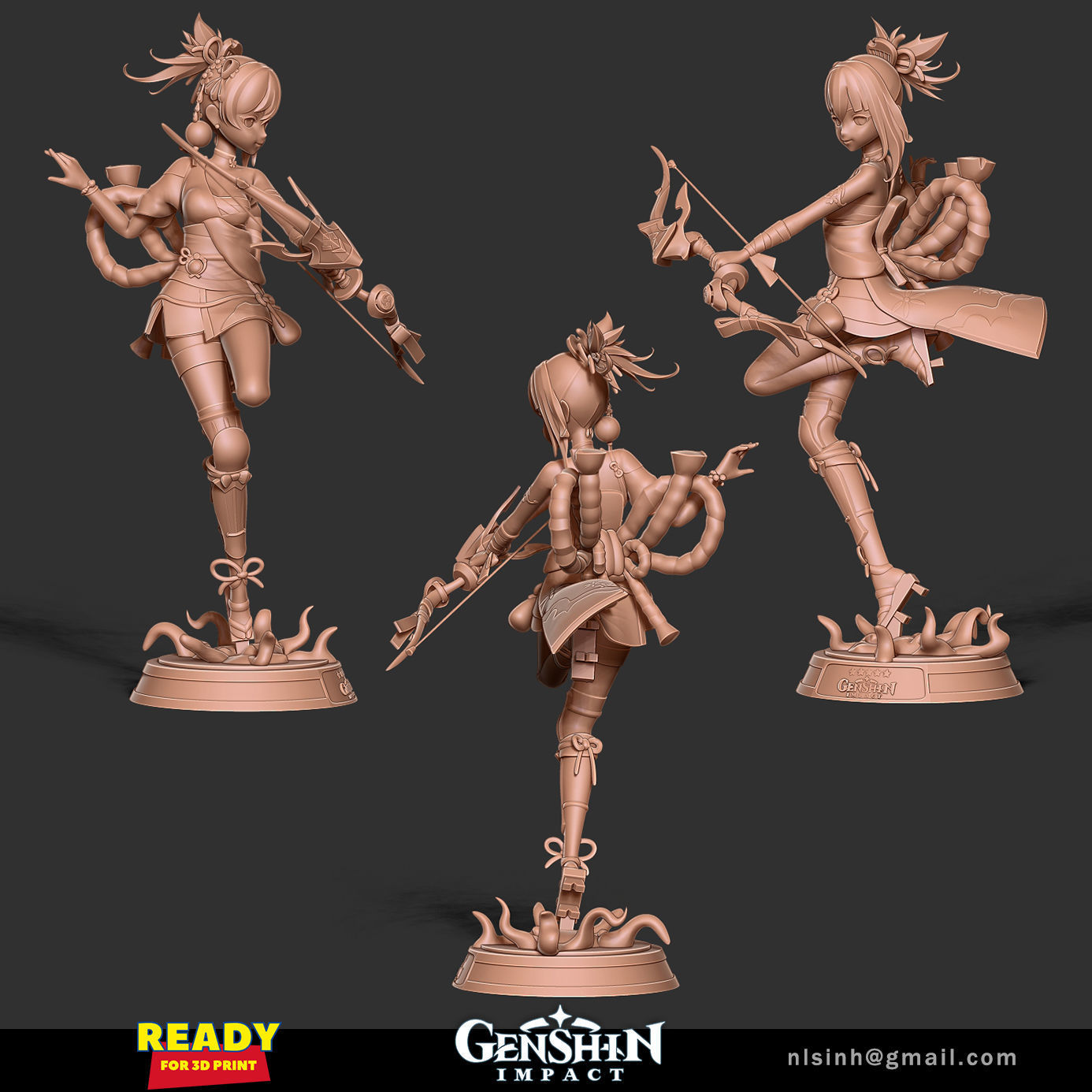 Yoimiya - Genshin Impact Fanart 3D print model_6
