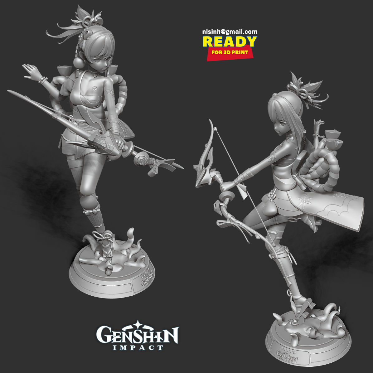 Yoimiya - Genshin Impact Fanart 3D print model_3