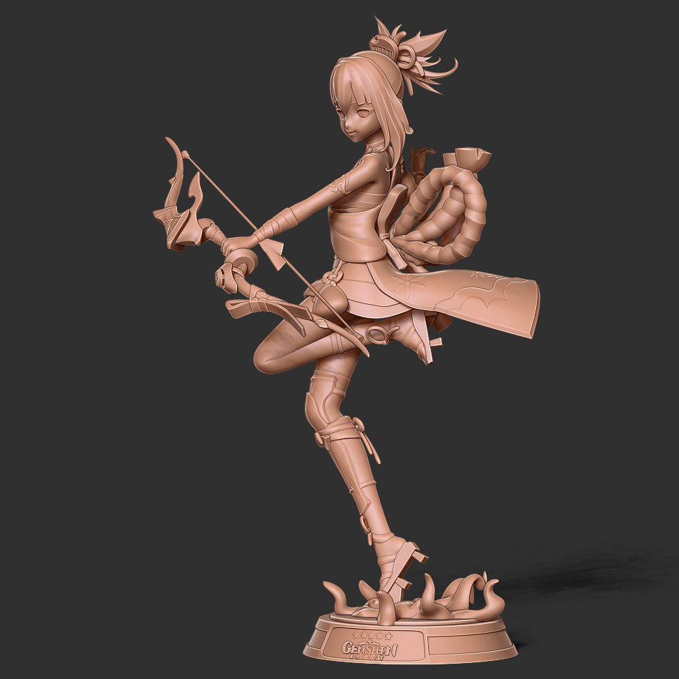 Yoimiya - Genshin Impact Fanart 3D print model_18