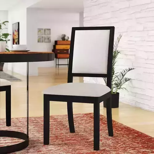 Rymer Tufted Side Chair in Black