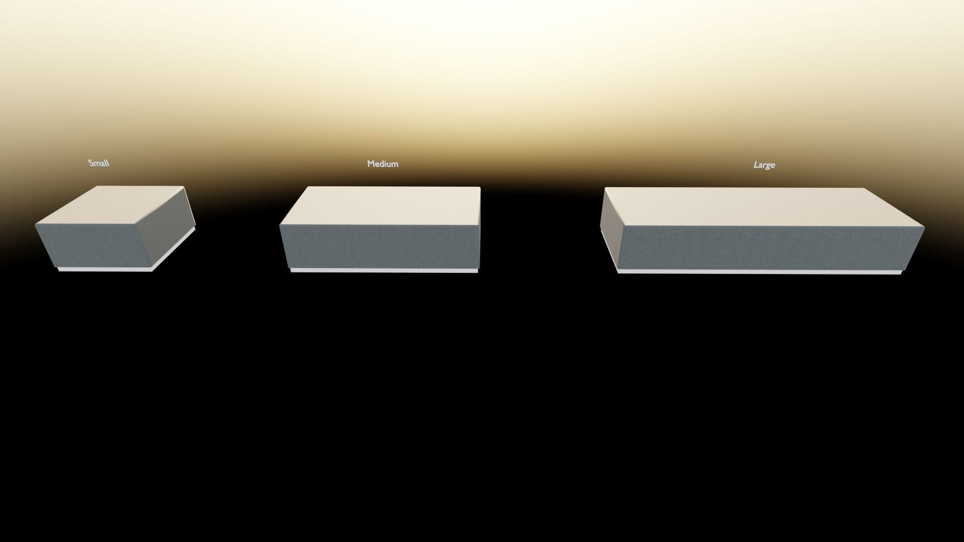 3 level Virtual Reality Gallery Low-poly 3D model_20