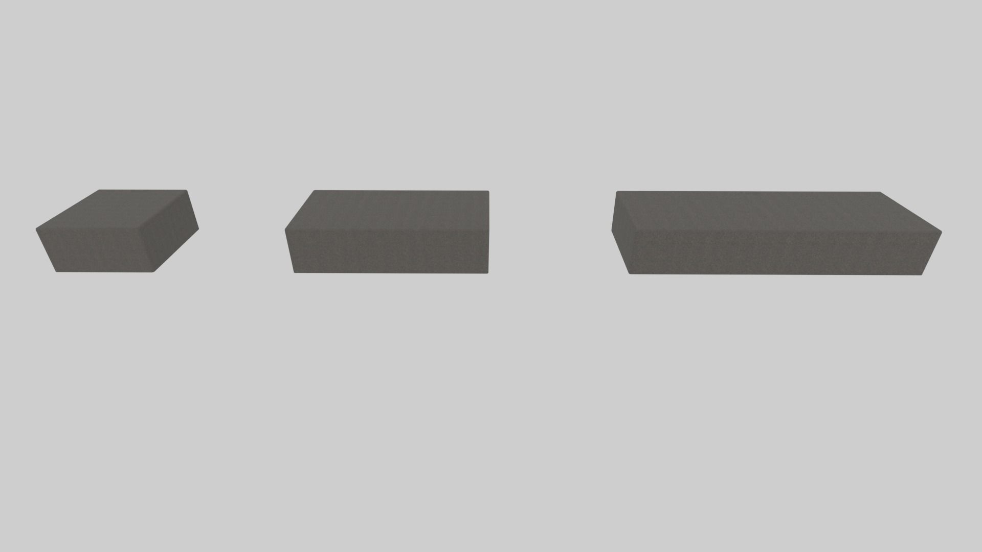 3 level Virtual Reality Gallery Low-poly 3D model_21