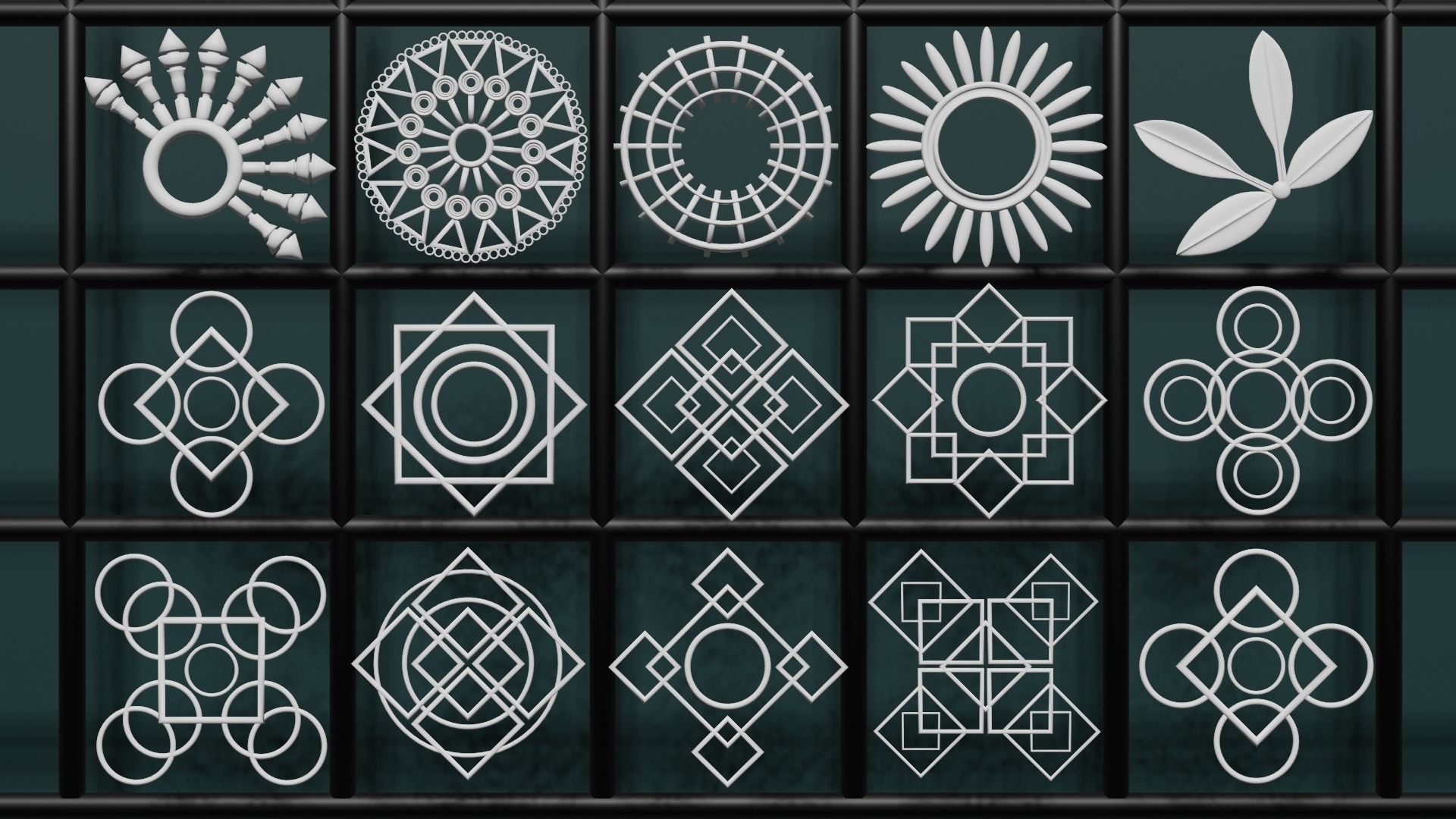 200 ARCHITECTURAL kit bash 3D model decoration ornaments 3D model_4