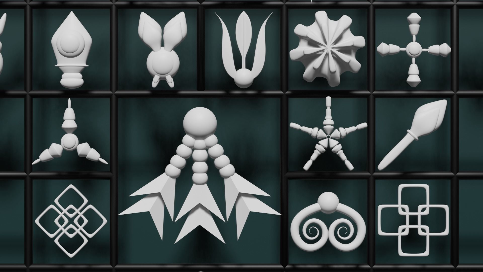 200 ARCHITECTURAL kit bash 3D model decoration ornaments 3D model_14