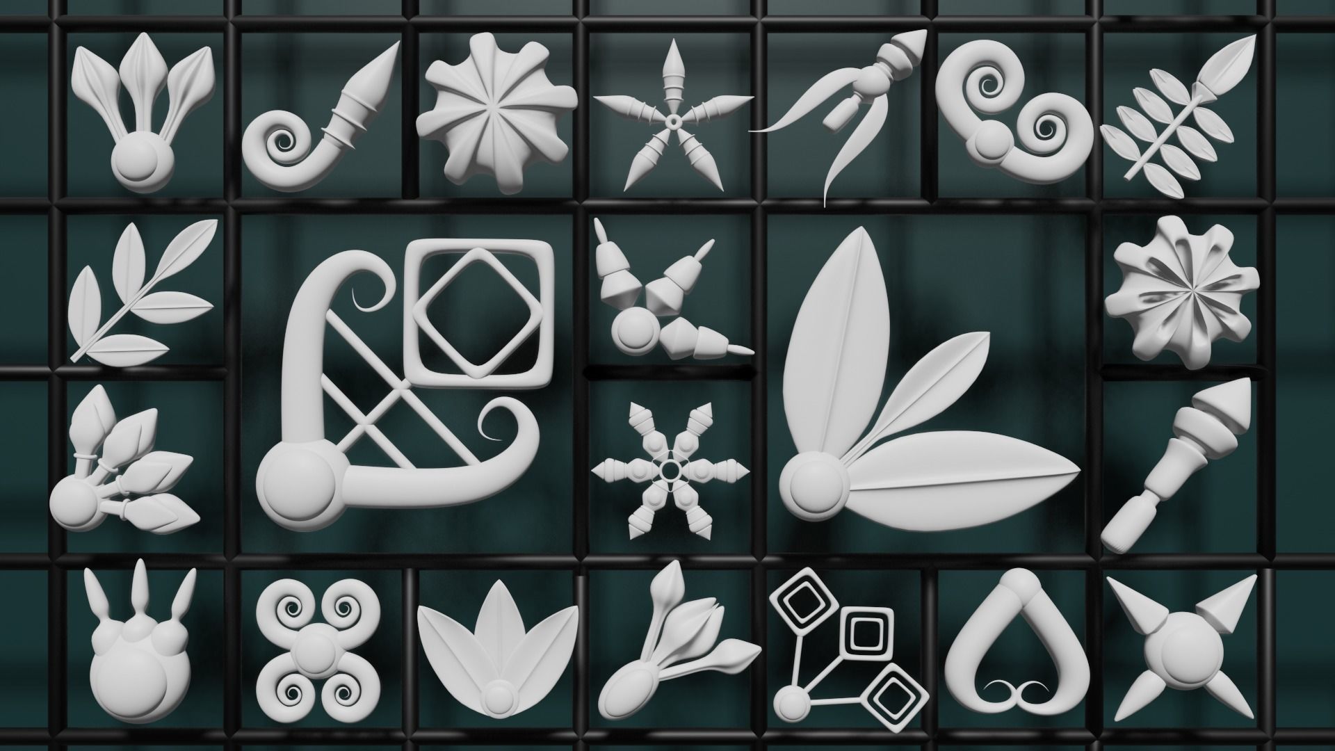 200 ARCHITECTURAL kit bash 3D model decoration ornaments 3D model_7