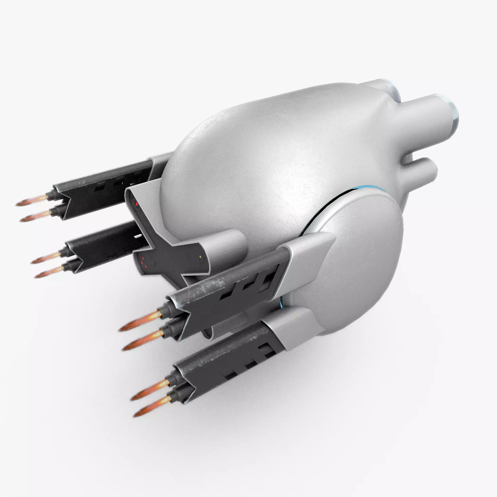 Sci-Fi Drone Game Ready Low-poly 3D model_0