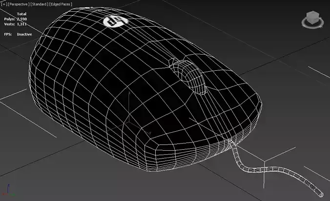 Low Poly HP Mouse