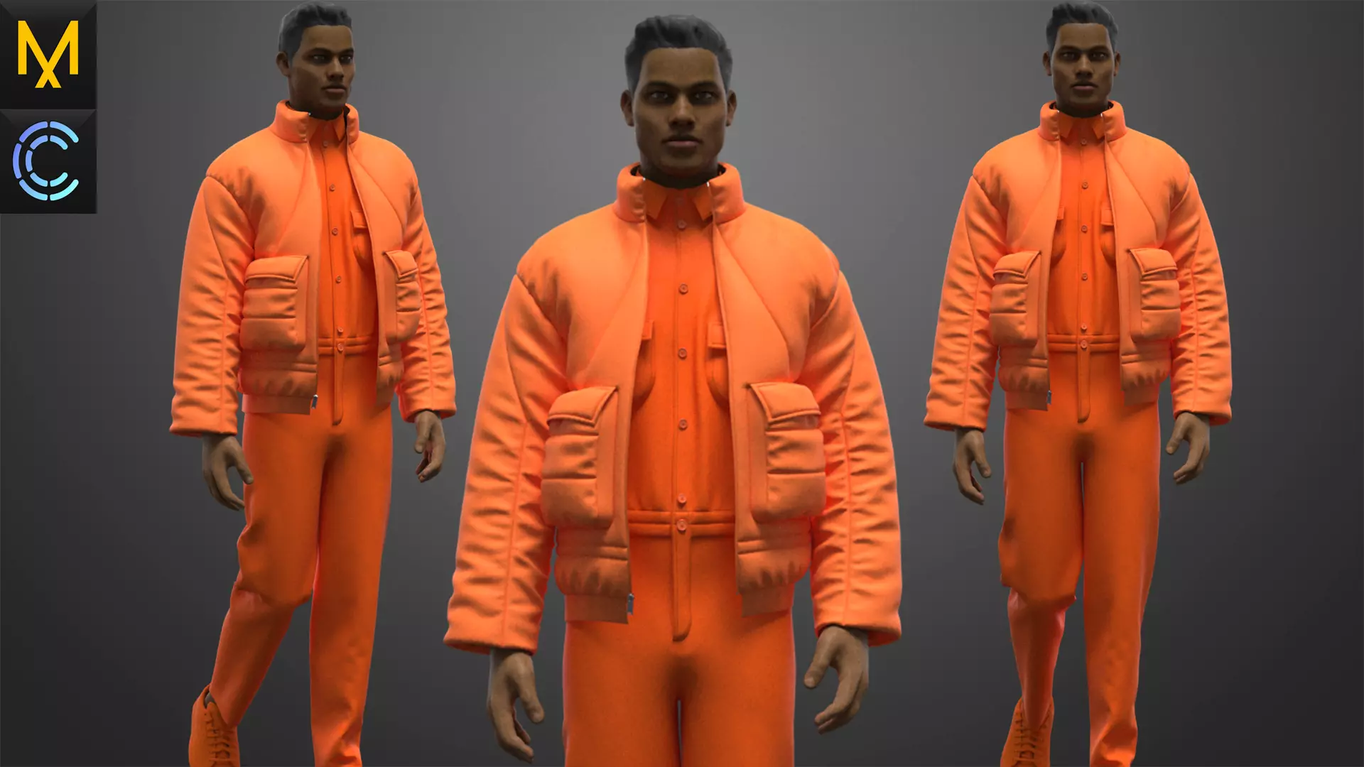 Outfit Male OBJ mtl FBX ZPRJ 3D model_0