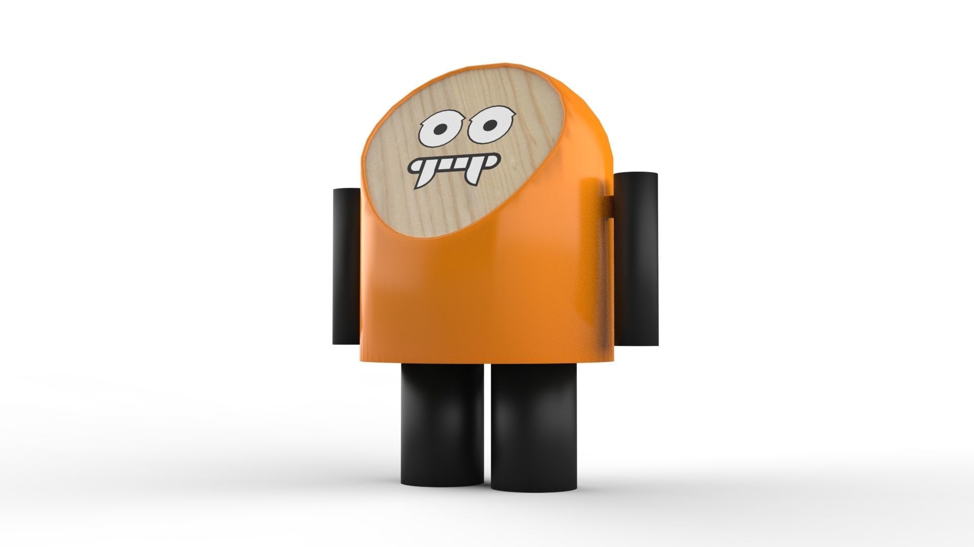 TOY ROBOT 01 3D print model_3