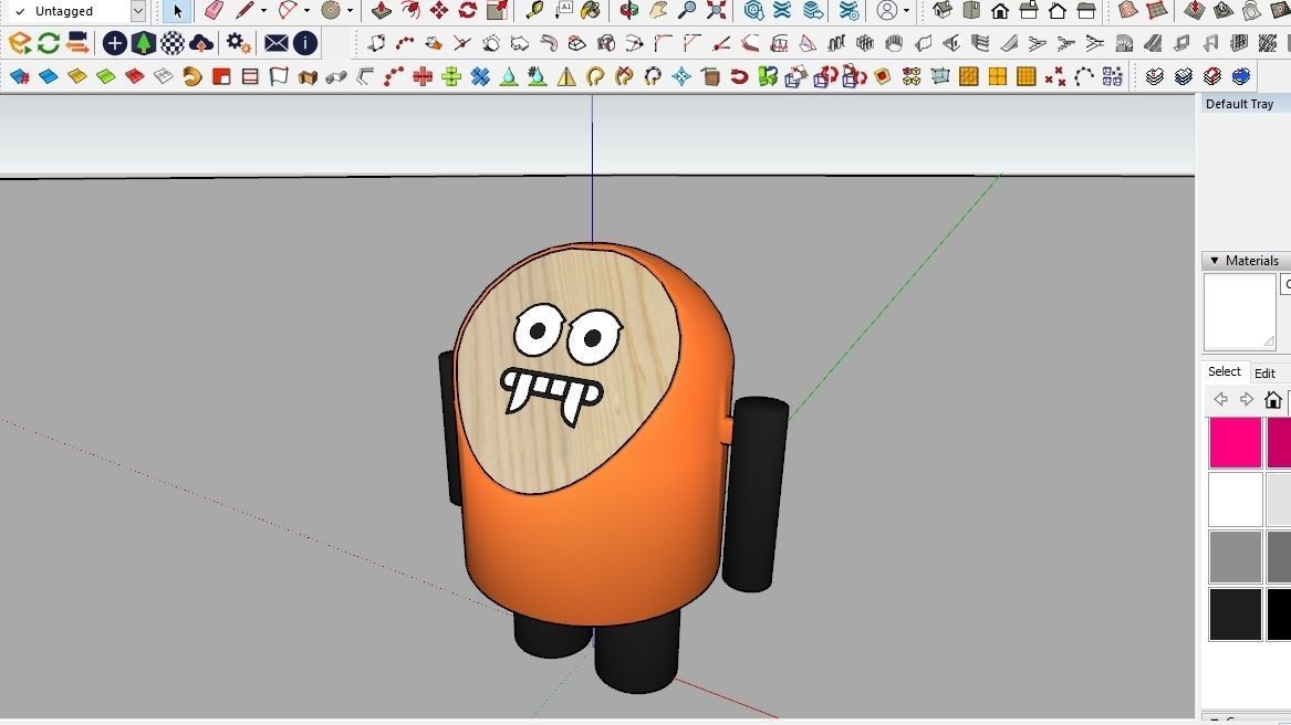 TOY ROBOT 01 3D print model_5