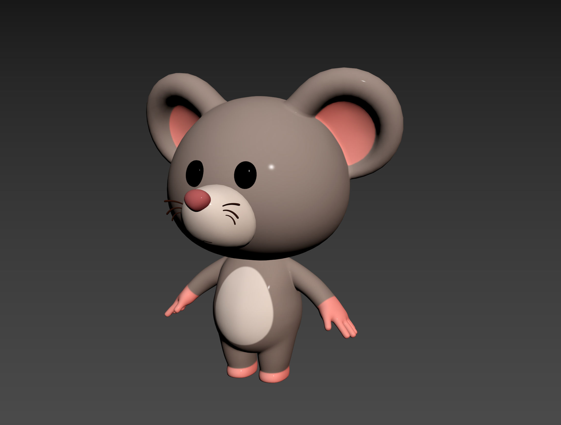 Character164 Rat 3D model_10