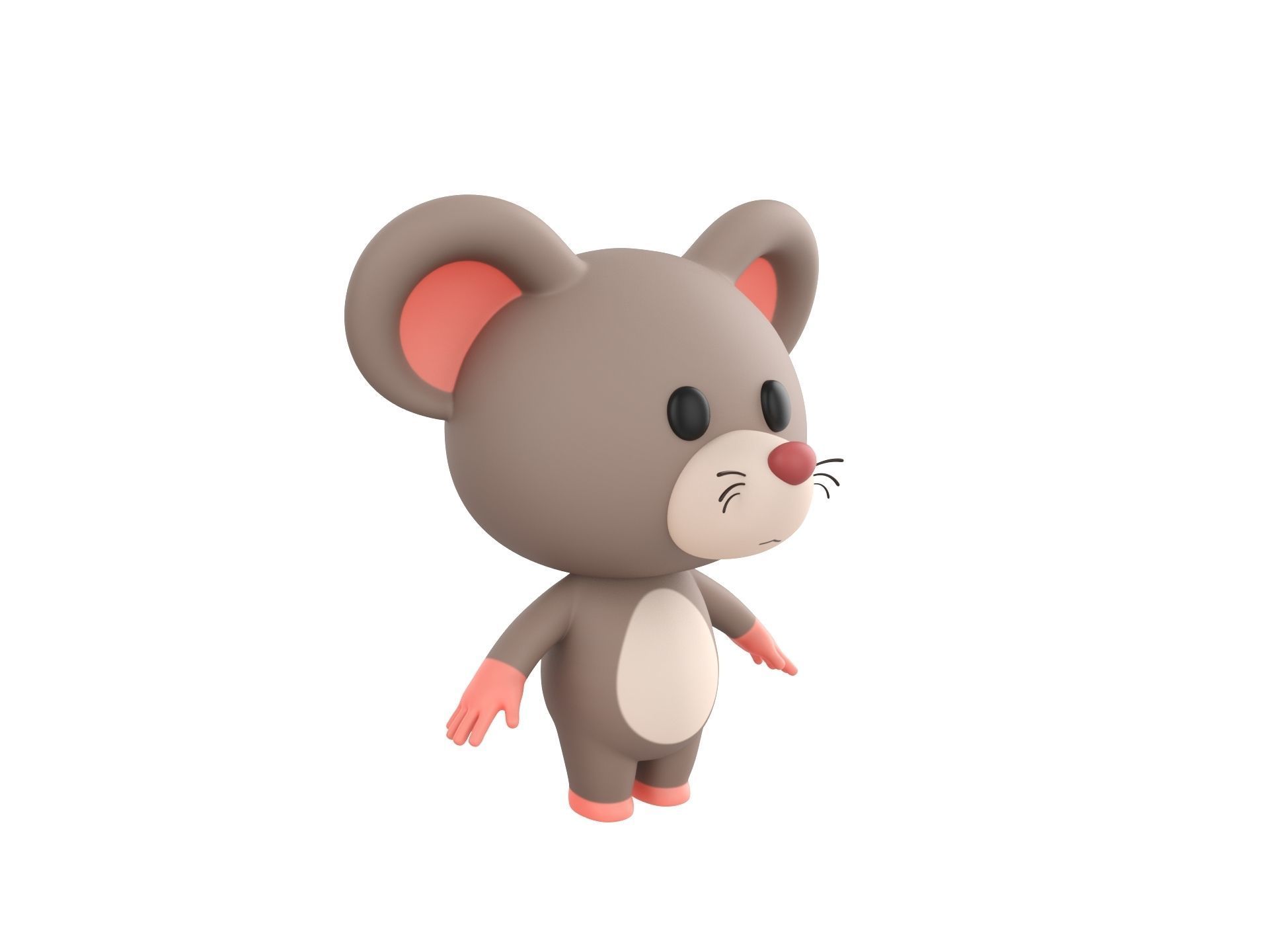 Character164 Rat 3D model_2