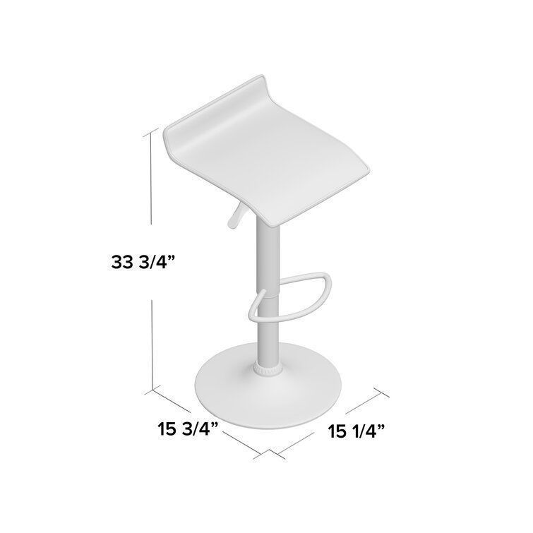 Bunky Swivel Bar Stool 3D model_1